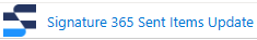 Entra ID enterprise applications list showing Signature 365 Sent Items Update app